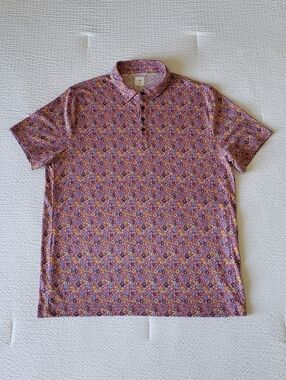 NWOT! J. CREW Men's Oarsman Athleisure Performance Polo Shirt (XL) Pink
